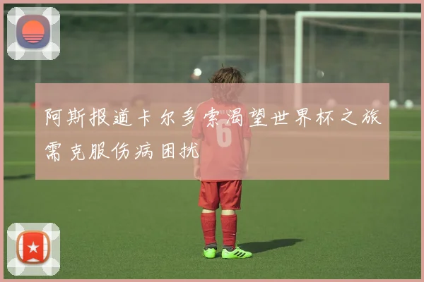 阿斯报道卡尔多索渴望世界杯之旅需克服伤病困扰